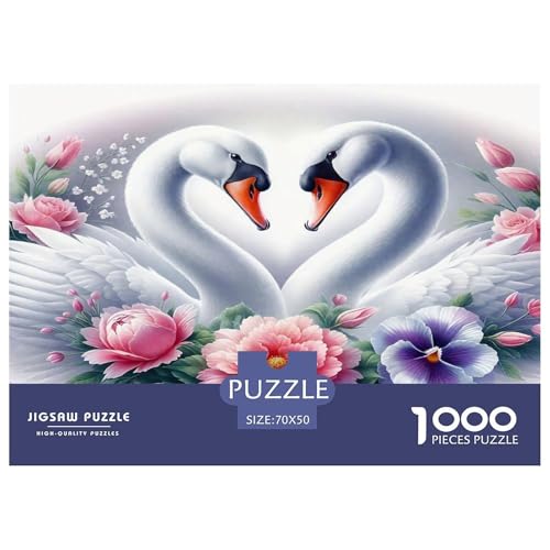 Schwan Puzzle 1000 Teile Schwer Puzzle Spielzeug Lernspiel Impossible Herausforderungsspielzeug Für Erwachsene Und Kinder Ab 14 Jahren 70x50cm/1000pcs Schwan Puzzle 1000 Teile Schwer Puzzle Spielzeug Lernspiel Impossible Herausforderungsspielzeug Für Erwachsene Und Kinder Ab 14 Jahren 70x50cm/1000pcs von UNRXJZLVM