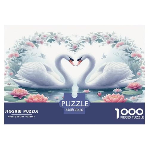 Schwan Puzzle 1000 Teile Schwer Puzzle Spielzeug Pädagogisches Spiel Impossible Herausforderungsspielzeug Für Erwachsene Kinder 38x26cm/1000pcs Schwan Puzzle 1000 Teile Schwer Puzzle Spielzeug Pädagogisches Spiel Impossible Herausforderungsspielzeug Für Erwachsene Kinder 38x26cm/1000pcs von UNRXJZLVM