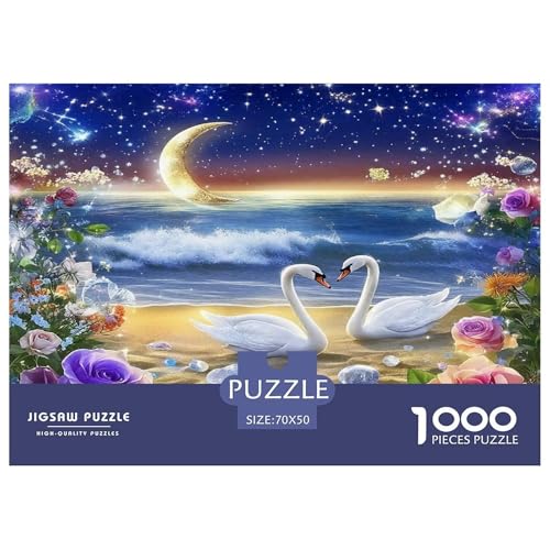 Schwan Puzzle 1000-teilige Schwer Puzzle Spielzeug Lernspiel Impossible Herausforderungsspielzeug Für Erwachsene Und Kinder Ab 14 Jahren 70x50cm/1000pcs Schwan Puzzle 1000-teilige Schwer Puzzle Spielzeug Lernspiel Impossible Herausforderungsspielzeug Für Erwachsene Und Kinder Ab 14 Jahren 70x50cm/1000pcs von UNRXJZLVM