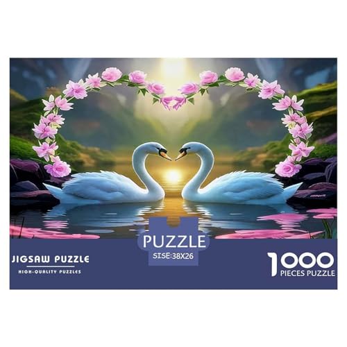 Schwan Puzzles 1000 Teile Schwer Puzzle Spielzeug Lernspiel Impossible Herausforderungsspielzeug Für Erwachsene Und Kinder Ab 12 Jahren 38x26cm/1000pcs Schwan Puzzles 1000 Teile Schwer Puzzle Spielzeug Lernspiel Impossible Herausforderungsspielzeug Für Erwachsene Und Kinder Ab 12 Jahren 38x26cm/1000pcs von UNRXJZLVM