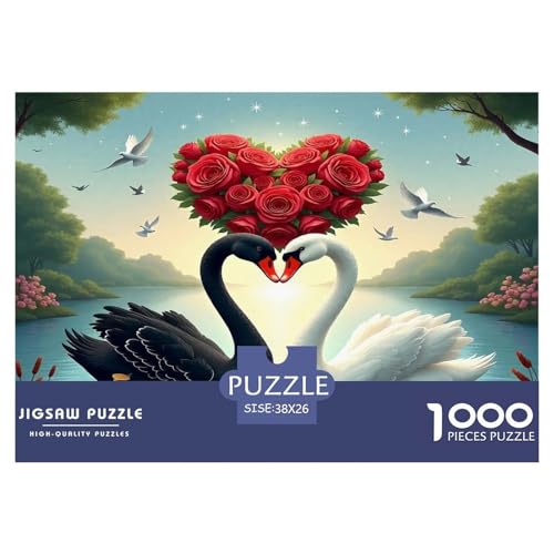 Schwan Puzzles 1000 Teile Schwer Puzzle Spielzeug Pädagogisches Spiel Impossible Herausforderungsspielzeug Für Erwachsene Kinder 38x26cm/1000pcs Schwan Puzzles 1000 Teile Schwer Puzzle Spielzeug Pädagogisches Spiel Impossible Herausforderungsspielzeug Für Erwachsene Kinder 38x26cm/1000pcs von UNRXJZLVM
