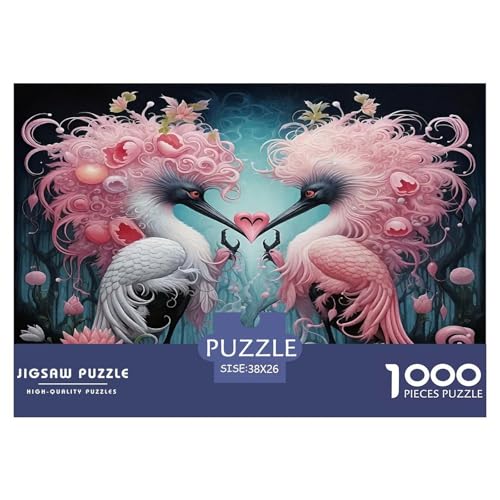 Schwan Puzzles 1000-teilige Schwer Puzzle Spielzeug Lernspiel Impossible Herausforderungsspielzeug Für Erwachsene Kinder 38x26cm/1000pcs von UNRXJZLVM