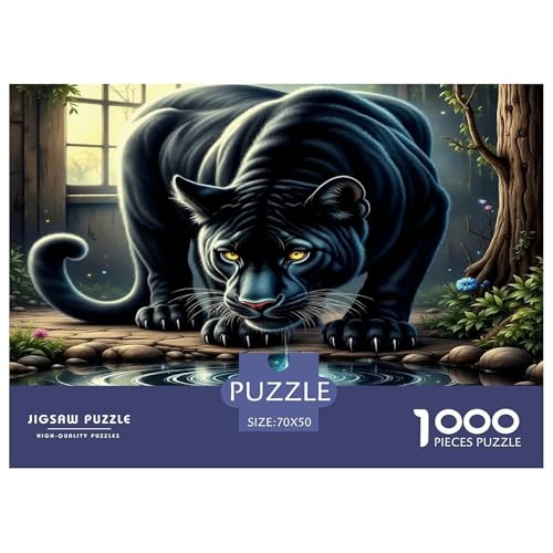 Schwarze Panther Puzzle 1000-teilige Schwer Puzzle Spielzeug Lernspiel Impossible Herausforderungsspielzeug Für Erwachsene Und Kinder in Bewährter 70x50cm/1000pcs Schwarze Panther Puzzle 1000-teilige Schwer Puzzle Spielzeug Lernspiel Impossible Herausforderungsspielzeug Für Erwachsene Und Kinder in Bewährter 70x50cm/1000pcs von UNRXJZLVM