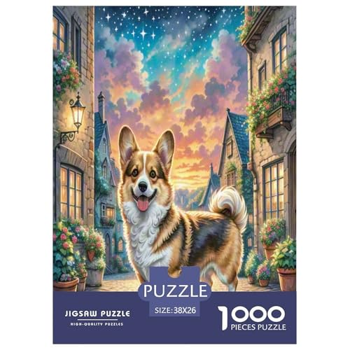 Schwedischer Vallhund Puzzle 1000 Teile Schwer Puzzle Spielzeug Pädagogisches Spiel Impossible Herausforderung Spielzeug Für Erwachsene Kinder 38x26cm/1000pcs von UNRXJZLVM