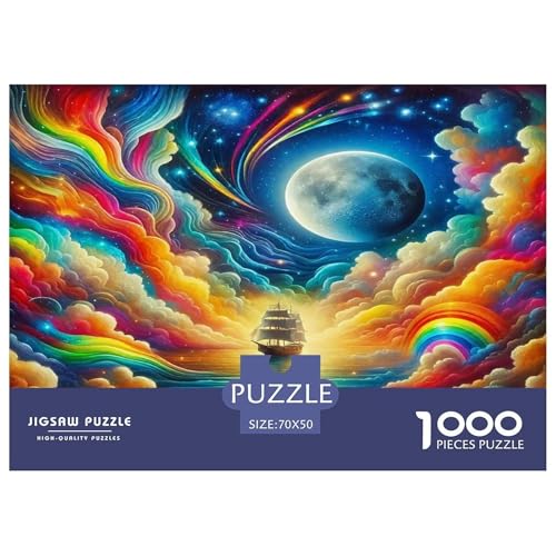 Segelboot Puzzles 1000 Teile Schwer Puzzle Spielzeug Lernspiel Impossible Herausforderungsspielzeug Für Erwachsene Kinder 70x50cm/1000pcs von UNRXJZLVM
