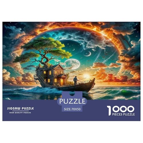 Segelboot Puzzles 1000 Teile Schwer Puzzle Spielzeug Pädagogisches Spiel Impossible Herausforderung Spielzeug Für Erwachsene Und Kinder in Bewährter 70x50cm/1000pcs von UNRXJZLVM