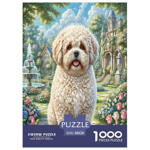Shih Tzu Puzzle 1000 Teile Schwer Puzzle Spielzeug Lernspiel Impossible Herausforderung Spielzeug Für Erwachsene Kinder 38x26cm/1000pcs von UNRXJZLVM