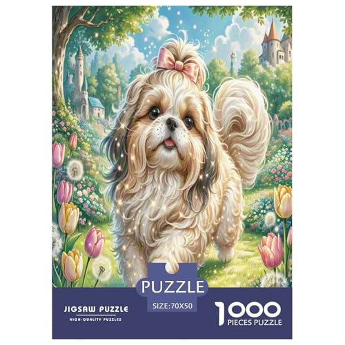Shih Tzu Puzzle 1000 Teile Schwer Puzzle Spielzeug Pädagogisches Spiel Impossible Herausforderungsspielzeug Für Erwachsene Und Kinder in Bewährter 70x50cm/1000pcs Shih Tzu Puzzle 1000 Teile Schwer Puzzle Spielzeug Pädagogisches Spiel Impossible Herausforderungsspielzeug Für Erwachsene Und Kinder in Bewährter 70x50cm/1000pcs von UNRXJZLVM