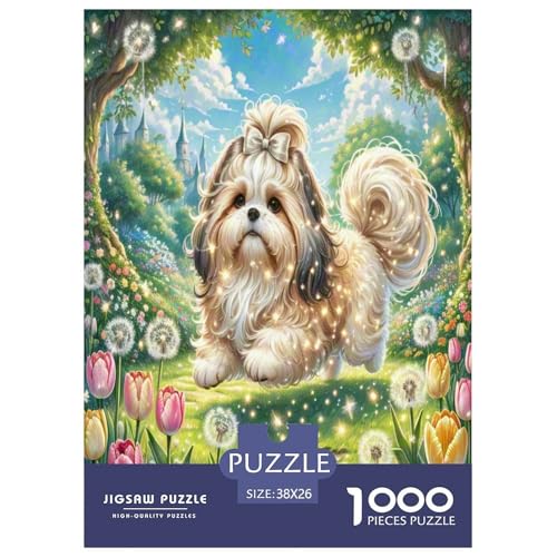 Shih Tzu Puzzle 1000-teilige Schwer Puzzle Spielzeug Lernspiel Impossible Herausforderungsspielzeug Für Erwachsene Und Kinder Ab 14 Jahren 38x26cm/1000pcs Shih Tzu Puzzle 1000-teilige Schwer Puzzle Spielzeug Lernspiel Impossible Herausforderungsspielzeug Für Erwachsene Und Kinder Ab 14 Jahren 38x26cm/1000pcs von UNRXJZLVM