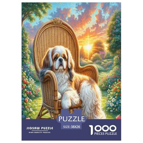 Shih Tzu Puzzles 1000 Teile Schwer Puzzle Spielzeug Lernspiel Impossible Herausforderung Spielzeug Für Erwachsene Und Kinder in Bewährter 38x26cm/1000pcs von UNRXJZLVM