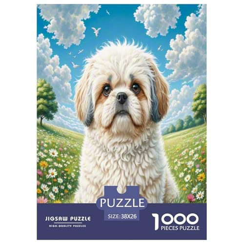 Shih Tzu Puzzles 1000 Teile Schwer Puzzle Spielzeug Pädagogisches Spiel Impossible Herausforderungsspielzeug Für Erwachsene Und Kinder in Bewährter 38x26cm/1000pcs Shih Tzu Puzzles 1000 Teile Schwer Puzzle Spielzeug Pädagogisches Spiel Impossible Herausforderungsspielzeug Für Erwachsene Und Kinder in Bewährter 38x26cm/1000pcs von UNRXJZLVM