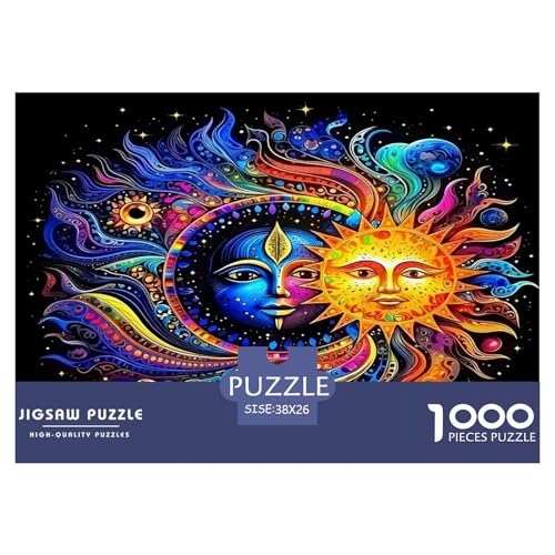 Sonne und Mond Puzzle 1000-teilige Schwer Puzzle Spielzeug Lernspiel Impossible Herausforderungsspielzeug Für Erwachsene Und Kinder Ab 12 Jahren 38x26cm/1000pcs Sonne und Mond Puzzle 1000-teilige Schwer Puzzle Spielzeug Lernspiel Impossible Herausforderungsspielzeug Für Erwachsene Und Kinder Ab 12 Jahren 38x26cm/1000pcs von UNRXJZLVM