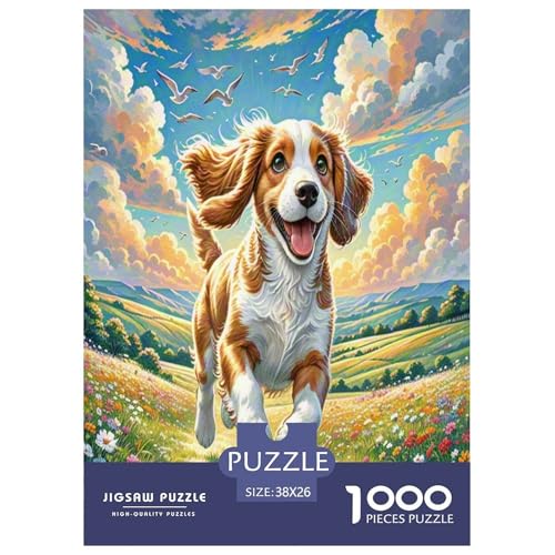 Spanischer WassErhund Puzzle 1000-teilige Schwer Puzzle Spielzeug Lernspiel Impossible Herausforderung Spielzeug Für Erwachsene Kinder 38x26cm/1000pcs von UNRXJZLVM