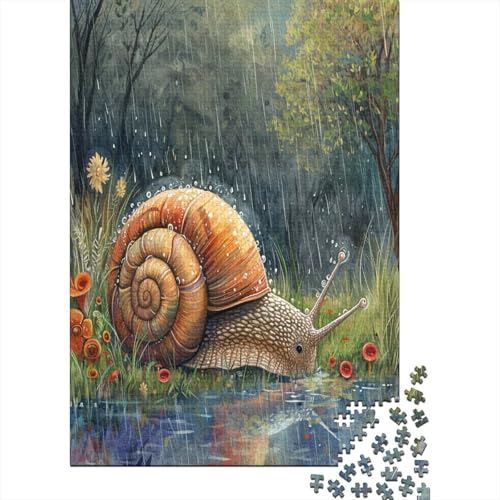 Süße Schnecke Puzzlespiel 1000 Teile Puzzle Für Erwachsene Und Kinder Ab 14 Jahren, Puzzle Erwachsenen Puzzlespi Puzzel 1000pcs (75x50cm) von UNRXJZLVM