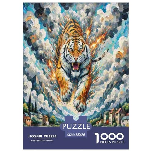 Tiger Puzzle 1000 Teile Schwer Puzzle Spielzeug Pädagogisches Spiel Impossible Herausforderung Spielzeug Für Erwachsene Und Kinder Ab 12 Jahren 38x26cm/1000pcs Tiger Puzzle 1000 Teile Schwer Puzzle Spielzeug Pädagogisches Spiel Impossible Herausforderung Spielzeug Für Erwachsene Und Kinder Ab 12 Jahren 38x26cm/1000pcs von UNRXJZLVM