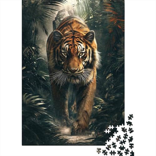 Tiger Puzzlespiel 1000 Teile Erwachsene -Puzzle 1000 Stück Spiel Puzzles Für Erwachsene Kinder Puzzle Erwachsenen Puzzlespiel Puzzel 1000pcs (75x50cm) von UNRXJZLVM
