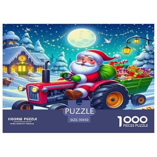 Traktor Puzzle 1000-teilige Schwer Puzzle Spielzeug Lernspiel Impossible Herausforderung Spielzeug Für Erwachsene Kinder 70x50cm/1000pcs von UNRXJZLVM