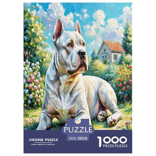 Tschechischer Wolfhund Puzzle 1000-teilige Schwer Puzzle Spielzeug Lernspiel Impossible Herausforderung Spielzeug Für Erwachsene Kinder 38x26cm/1000pcs von UNRXJZLVM