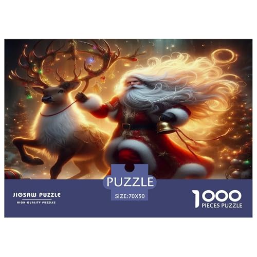 Weihnachtsmann Puzzles 1000 Teile Schwer Puzzle Spielzeug Lernspiel Impossible Herausforderung Spielzeug Für Erwachsene Und Kinder in Bewährter 70x50cm/1000pcs Weihnachtsmann Puzzles 1000 Teile Schwer Puzzle Spielzeug Lernspiel Impossible Herausforderung Spielzeug Für Erwachsene Und Kinder in Bewährter 70x50cm/1000pcs von UNRXJZLVM