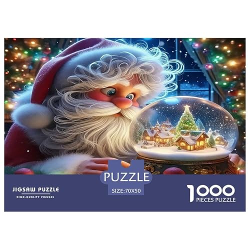Weihnachtsmann Puzzles 1000 Teile Schwer Puzzle Spielzeug Lernspiel Impossible Herausforderungsspielzeug Für Erwachsene Kinder 70x50cm/1000pcs von UNRXJZLVM