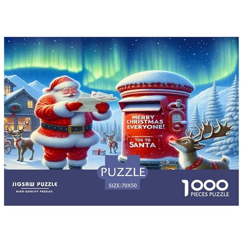 Weihnachtsmann Puzzles 1000 Teile Schwer Puzzle Spielzeug Lernspiel Impossible Herausforderungsspielzeug Für Erwachsene Und Kinder Ab 12 Jahren 70x50cm/1000pcs Weihnachtsmann Puzzles 1000 Teile Schwer Puzzle Spielzeug Lernspiel Impossible Herausforderungsspielzeug Für Erwachsene Und Kinder Ab 12 Jahren 70x50cm/1000pcs von UNRXJZLVM