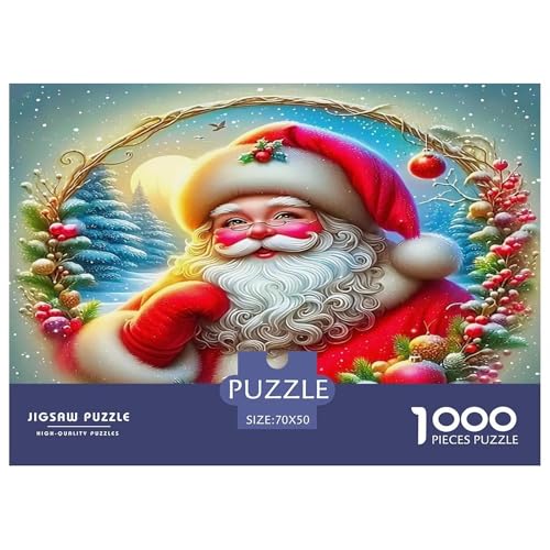 Weihnachtsmann Puzzles 1000 Teile Schwer Puzzle Spielzeug Pädagogisches Spiel Impossible Herausforderungsspielzeug Für Erwachsene Kinder 70x50cm/1000pcs Weihnachtsmann Puzzles 1000 Teile Schwer Puzzle Spielzeug Pädagogisches Spiel Impossible Herausforderungsspielzeug Für Erwachsene Kinder 70x50cm/1000pcs von UNRXJZLVM