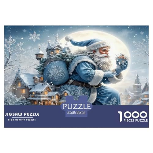 Weihnachtsmann Puzzles 1000 Teile Schwer Puzzle Spielzeug Pädagogisches Spiel Impossible Herausforderungsspielzeug Für Erwachsene Und Kinder in Bewährter 38x26cm/1000pcs von UNRXJZLVM