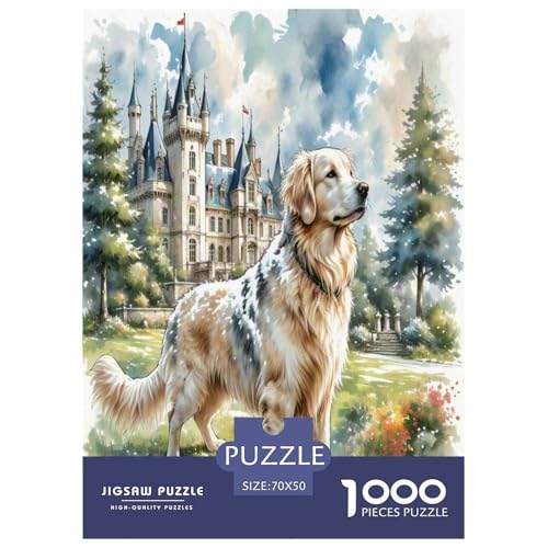 Weimaraner Puzzle 1000 Teile Schwer Puzzle Spielzeug Lernspiel Impossible Herausforderungsspielzeug Für Erwachsene Und Kinder in Bewährter 70x50cm/1000pcs von UNRXJZLVM