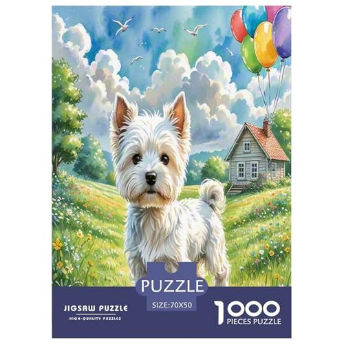 West Highland Weißer Terrier Puzzle 1000-teilige Schwer Puzzle Spielzeug Lernspiel Impossible Herausforderungsspielzeug Für Erwachsene Und Kinder Ab 12 Jahren 70x50cm/1000pcs West Highland Weißer Terrier Puzzle 1000-teilige Schwer Puzzle Spielzeug Lernspiel Impossible Herausforderungsspielzeug Für Erwachsene Und Kinder Ab 12 Jahren 70x50cm/1000pcs von UNRXJZLVM
