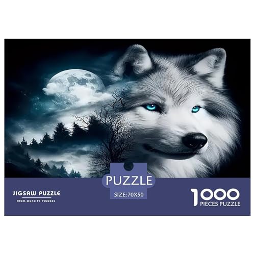 Wolf Puzzle 1000 Teile Schwer Puzzle Spielzeug Lernspiel Impossible Herausforderung Spielzeug Für Erwachsene Kinder 70x50cm/1000pcs Wolf Puzzle 1000 Teile Schwer Puzzle Spielzeug Lernspiel Impossible Herausforderung Spielzeug Für Erwachsene Kinder 70x50cm/1000pcs von UNRXJZLVM