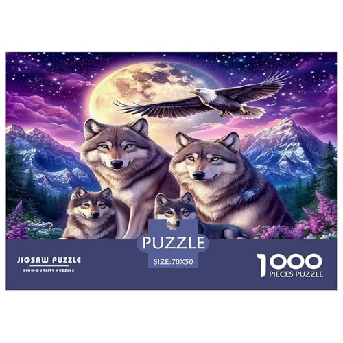 Wolf Puzzle 1000 Teile Schwer Puzzle Spielzeug Lernspiel Impossible Herausforderung Spielzeug Für Erwachsene Kinder 70x50cm/1000pcs Wolf Puzzle 1000 Teile Schwer Puzzle Spielzeug Lernspiel Impossible Herausforderung Spielzeug Für Erwachsene Kinder 70x50cm/1000pcs von UNRXJZLVM