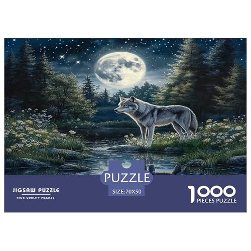 Wolf Puzzle 1000 Teile Schwer Puzzle Spielzeug Lernspiel Impossible Herausforderungsspielzeug Für Erwachsene Und Kinder Ab 14 Jahren 70x50cm/1000pcs Wolf Puzzle 1000 Teile Schwer Puzzle Spielzeug Lernspiel Impossible Herausforderungsspielzeug Für Erwachsene Und Kinder Ab 14 Jahren 70x50cm/1000pcs von UNRXJZLVM