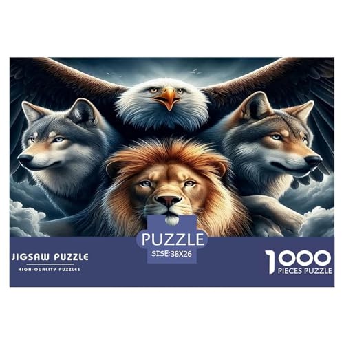 Wolf Puzzle 1000 Teile Schwer Puzzle Spielzeug Pädagogisches Spiel Impossible Herausforderungsspielzeug Für Erwachsene Kinder 38x26cm/1000pcs Wolf Puzzle 1000 Teile Schwer Puzzle Spielzeug Pädagogisches Spiel Impossible Herausforderungsspielzeug Für Erwachsene Kinder 38x26cm/1000pcs von UNRXJZLVM