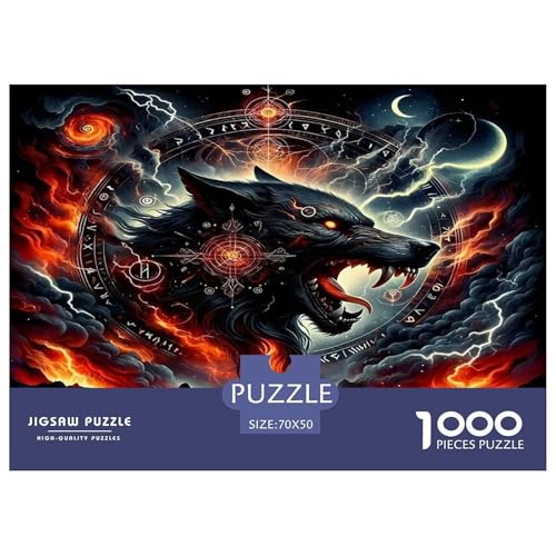 Wolf Puzzle 1000 Teile Schwer Puzzle Spielzeug Pädagogisches Spiel Impossible Herausforderungsspielzeug Für Erwachsene Kinder 70x50cm/1000pcs Wolf Puzzle 1000 Teile Schwer Puzzle Spielzeug Pädagogisches Spiel Impossible Herausforderungsspielzeug Für Erwachsene Kinder 70x50cm/1000pcs von UNRXJZLVM
