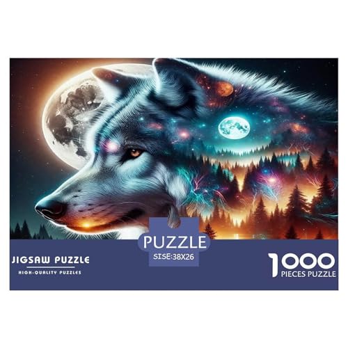 Wolf Puzzle 1000 Teile Schwer Puzzle Spielzeug Pädagogisches Spiel Impossible Herausforderungsspielzeug Für Erwachsene Und Kinder in Bewährter 38x26cm/1000pcs Wolf Puzzle 1000 Teile Schwer Puzzle Spielzeug Pädagogisches Spiel Impossible Herausforderungsspielzeug Für Erwachsene Und Kinder in Bewährter 38x26cm/1000pcs von UNRXJZLVM