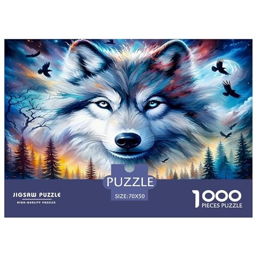Wolf Puzzle 1000-teilige Schwer Puzzle Spielzeug Lernspiel Impossible Herausforderung Spielzeug Für Erwachsene Und Kinder Ab 12 Jahren 70x50cm/1000pcs Wolf Puzzle 1000-teilige Schwer Puzzle Spielzeug Lernspiel Impossible Herausforderung Spielzeug Für Erwachsene Und Kinder Ab 12 Jahren 70x50cm/1000pcs von UNRXJZLVM