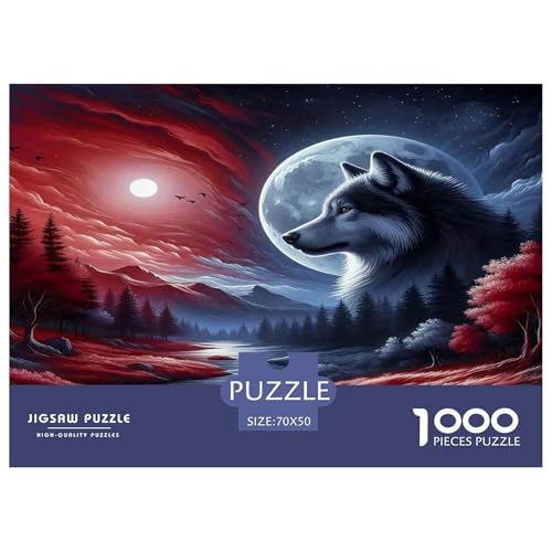 Wolf Puzzle 1000-teilige Schwer Puzzle Spielzeug Lernspiel Impossible Herausforderungsspielzeug Für Erwachsene Kinder 70x50cm/1000pcs Wolf Puzzle 1000-teilige Schwer Puzzle Spielzeug Lernspiel Impossible Herausforderungsspielzeug Für Erwachsene Kinder 70x50cm/1000pcs von UNRXJZLVM