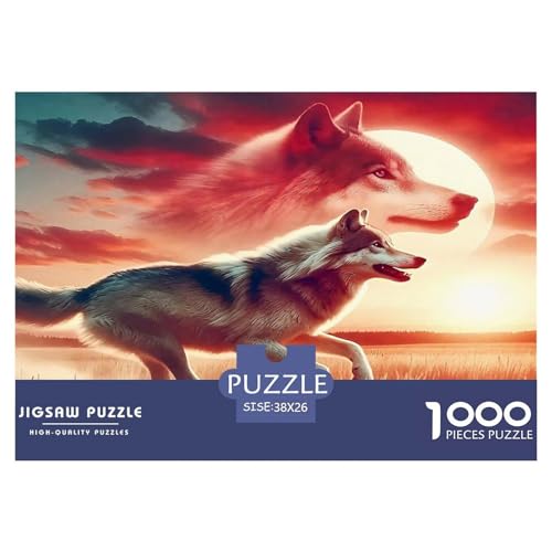 Wolf Puzzle 1000-teilige Schwer Puzzle Spielzeug Lernspiel Impossible Herausforderungsspielzeug Für Erwachsene Und Kinder Ab 12 Jahren 38x26cm/1000pcs Wolf Puzzle 1000-teilige Schwer Puzzle Spielzeug Lernspiel Impossible Herausforderungsspielzeug Für Erwachsene Und Kinder Ab 12 Jahren 38x26cm/1000pcs von UNRXJZLVM