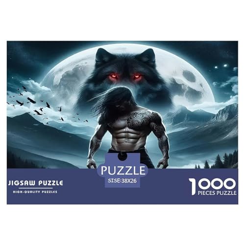 Wolf Puzzle 1000-teilige Schwer Puzzle Spielzeug Lernspiel Impossible Herausforderungsspielzeug Für Erwachsene Und Kinder Ab 12 Jahren 38x26cm/1000pcs Wolf Puzzle 1000-teilige Schwer Puzzle Spielzeug Lernspiel Impossible Herausforderungsspielzeug Für Erwachsene Und Kinder Ab 12 Jahren 38x26cm/1000pcs von UNRXJZLVM