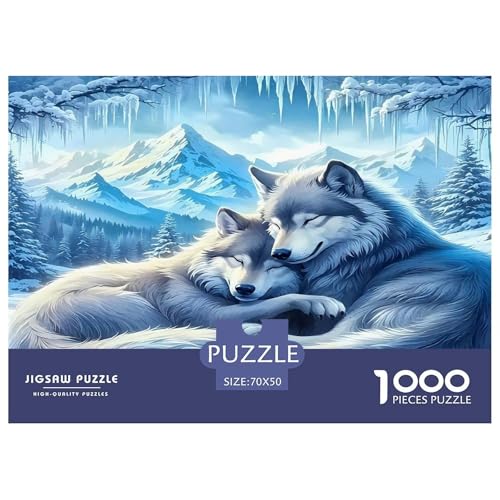 Wolf Puzzle 1000-teilige Schwer Puzzle Spielzeug Lernspiel Impossible Herausforderungsspielzeug Für Erwachsene Und Kinder Ab 12 Jahren 70x50cm/1000pcs Wolf Puzzle 1000-teilige Schwer Puzzle Spielzeug Lernspiel Impossible Herausforderungsspielzeug Für Erwachsene Und Kinder Ab 12 Jahren 70x50cm/1000pcs von UNRXJZLVM