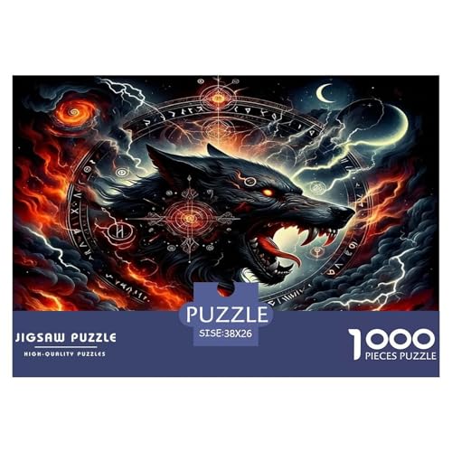 Wolf Puzzle 1000-teilige Schwer Puzzle Spielzeug Lernspiel Impossible Herausforderungsspielzeug Für Erwachsene Und Kinder Ab 14 Jahren 38x26cm/1000pcs Wolf Puzzle 1000-teilige Schwer Puzzle Spielzeug Lernspiel Impossible Herausforderungsspielzeug Für Erwachsene Und Kinder Ab 14 Jahren 38x26cm/1000pcs von UNRXJZLVM