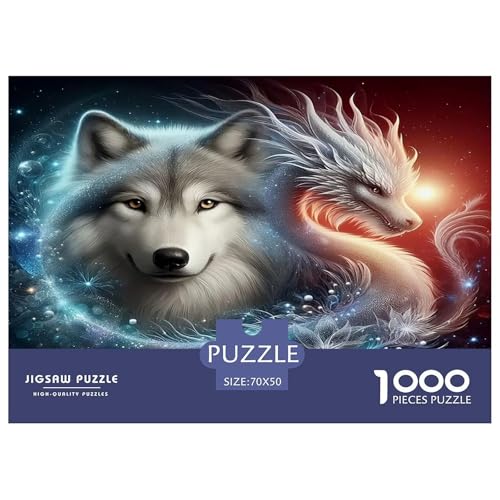 Wolf Puzzle 1000-teilige Schwer Puzzle Spielzeug Pädagogisches Spiel Impossible Herausforderungsspielzeug Für Erwachsene Kinder 70x50cm/1000pcs Wolf Puzzle 1000-teilige Schwer Puzzle Spielzeug Pädagogisches Spiel Impossible Herausforderungsspielzeug Für Erwachsene Kinder 70x50cm/1000pcs von UNRXJZLVM