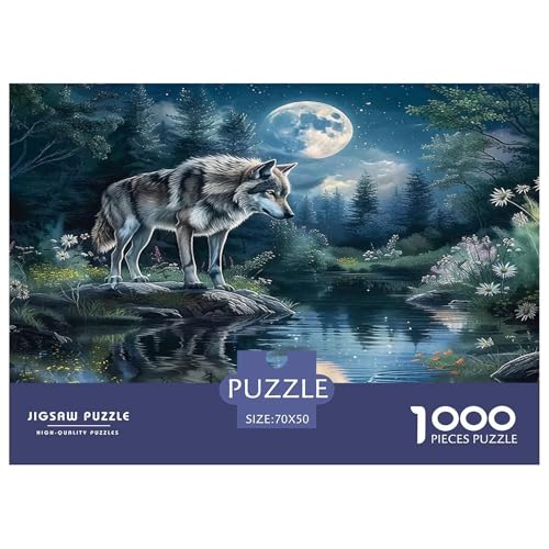 Wolf Puzzles 1000 Teile Schwer Puzzle Spielzeug Lernspiel Impossible Herausforderungsspielzeug Für Erwachsene Kinder 70x50cm/1000pcs Wolf Puzzles 1000 Teile Schwer Puzzle Spielzeug Lernspiel Impossible Herausforderungsspielzeug Für Erwachsene Kinder 70x50cm/1000pcs von UNRXJZLVM