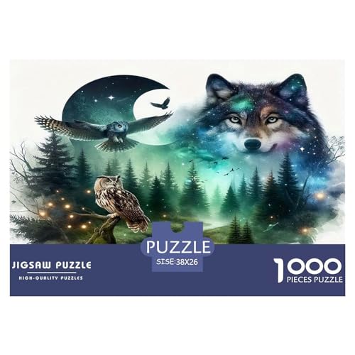Wolf Puzzles 1000 Teile Schwer Puzzle Spielzeug Lernspiel Impossible Herausforderungsspielzeug Für Erwachsene Und Kinder Ab 12 Jahren 38x26cm/1000pcs Wolf Puzzles 1000 Teile Schwer Puzzle Spielzeug Lernspiel Impossible Herausforderungsspielzeug Für Erwachsene Und Kinder Ab 12 Jahren 38x26cm/1000pcs von UNRXJZLVM