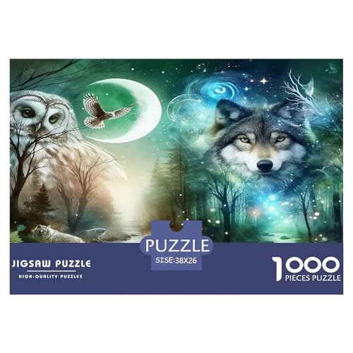 Wolf Puzzles 1000 Teile Schwer Puzzle Spielzeug Lernspiel Impossible Herausforderungsspielzeug Für Erwachsene Und Kinder Ab 12 Jahren 38x26cm/1000pcs Wolf Puzzles 1000 Teile Schwer Puzzle Spielzeug Lernspiel Impossible Herausforderungsspielzeug Für Erwachsene Und Kinder Ab 12 Jahren 38x26cm/1000pcs von UNRXJZLVM