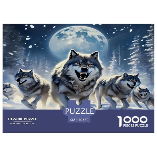 Wolf Puzzles 1000 Teile Schwer Puzzle Spielzeug Lernspiel Impossible Herausforderungsspielzeug Für Erwachsene Und Kinder Ab 14 Jahren 70x50cm/1000pcs Wolf Puzzles 1000 Teile Schwer Puzzle Spielzeug Lernspiel Impossible Herausforderungsspielzeug Für Erwachsene Und Kinder Ab 14 Jahren 70x50cm/1000pcs von UNRXJZLVM