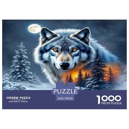 Wolf Puzzles 1000 Teile Schwer Puzzle Spielzeug Lernspiel Impossible Herausforderungsspielzeug Für Erwachsene Und Kinder Ab 14 Jahren 70x50cm/1000pcs Wolf Puzzles 1000 Teile Schwer Puzzle Spielzeug Lernspiel Impossible Herausforderungsspielzeug Für Erwachsene Und Kinder Ab 14 Jahren 70x50cm/1000pcs von UNRXJZLVM