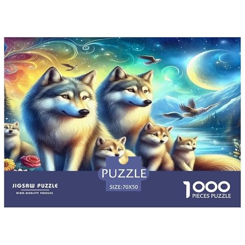 Wolf Puzzles 1000 Teile Schwer Puzzle Spielzeug Pädagogisches Spiel Impossible Herausforderung Spielzeug Für Erwachsene Kinder 70x50cm/1000pcs Wolf Puzzles 1000 Teile Schwer Puzzle Spielzeug Pädagogisches Spiel Impossible Herausforderung Spielzeug Für Erwachsene Kinder 70x50cm/1000pcs von UNRXJZLVM