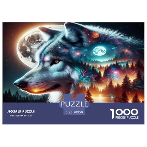 Wolf Puzzles 1000-teilige Schwer Puzzle Spielzeug Lernspiel Impossible Herausforderungsspielzeug Für Erwachsene Kinder 70x50cm/1000pcs Wolf Puzzles 1000-teilige Schwer Puzzle Spielzeug Lernspiel Impossible Herausforderungsspielzeug Für Erwachsene Kinder 70x50cm/1000pcs von UNRXJZLVM