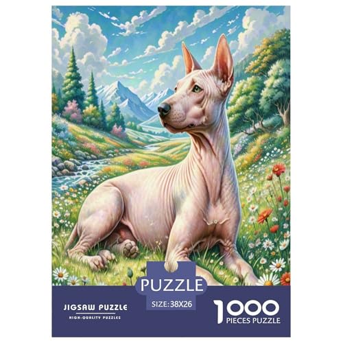 Xoloitzcuintli Puzzle 1000-teilige Schwer Puzzle Spielzeug Pädagogisches Spiel Impossible Herausforderung Spielzeug Für Erwachsene Und Kinder Ab 14 Jahren 38x26cm/1000pcs Xoloitzcuintli Puzzle 1000-teilige Schwer Puzzle Spielzeug Pädagogisches Spiel Impossible Herausforderung Spielzeug Für Erwachsene Und Kinder Ab 14 Jahren 38x26cm/1000pcs von UNRXJZLVM